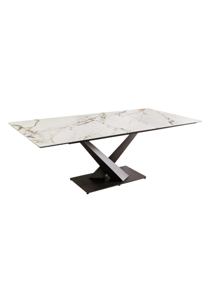 VÉRTICE 160-200X90 mesa extensible terracota