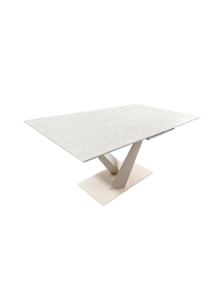 VÉRTICE 160-200X90 mesa extensible marfil