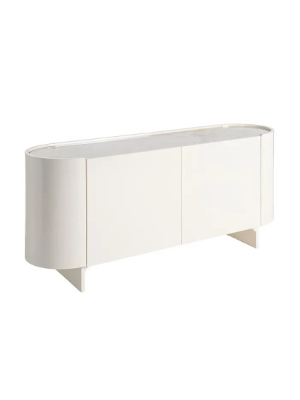 CAÚCASO 160 X 45 aparador lacado crema mármol