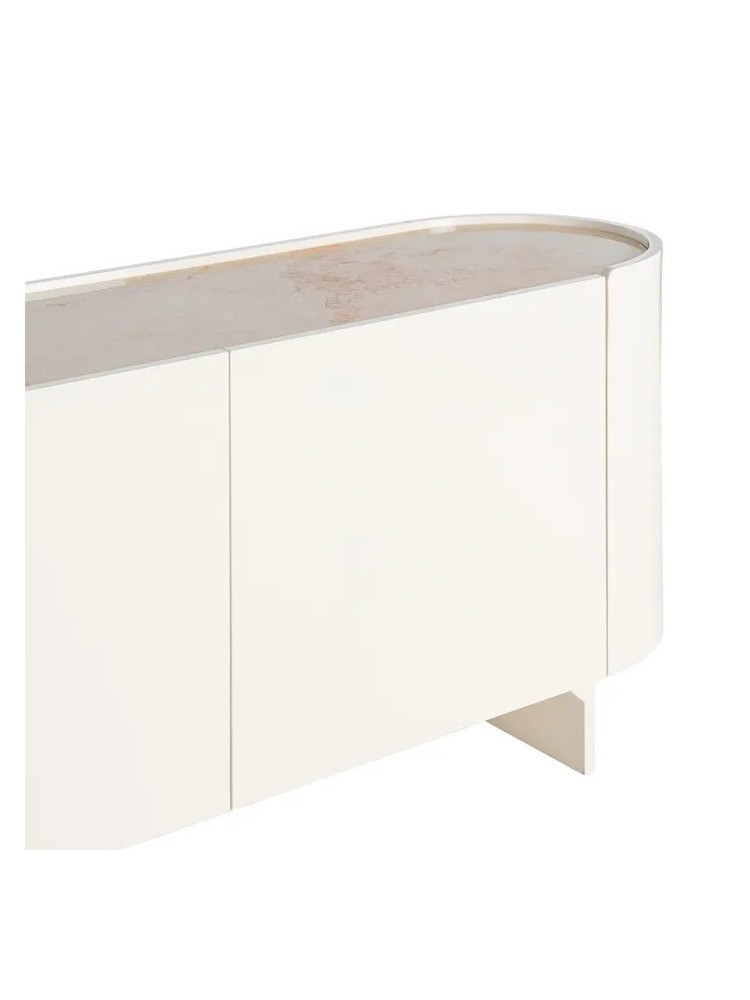 CAÚCASO 160 X 45 aparador lacado crema mármol