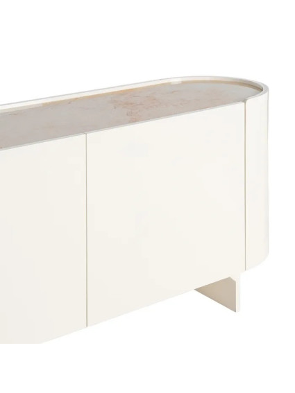 CAÚCASO 160 X 45 aparador lacado crema mármol