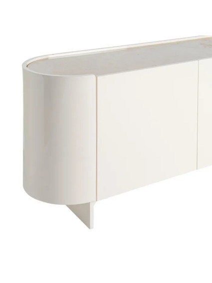 CAÚCASO 160 X 45 aparador lacado crema mármol