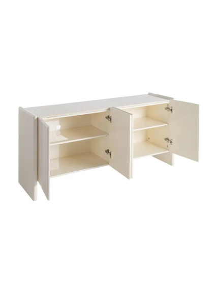 BALCANES 163 X 45 aparador lacado crema mármol