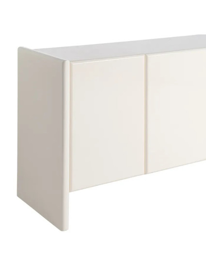 BALCANES 163 X 45 aparador lacado crema mármol