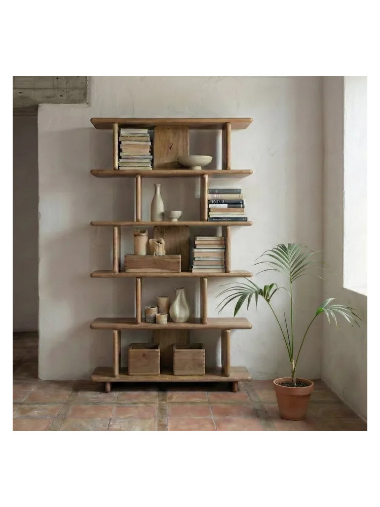 CELOSÍA 106 X 35,50 estantería natural madera de mango