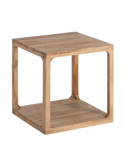RASTRO 50 X 50 mesa auxiliar natural madera de mango