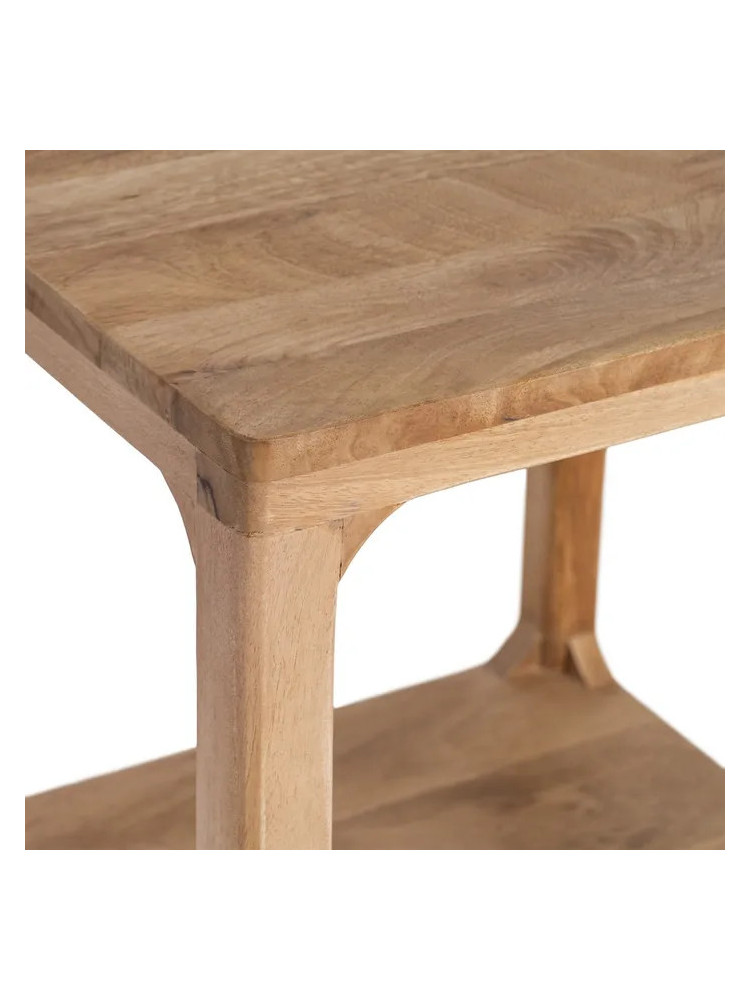 RASTRO 50 X 50 mesa auxiliar natural madera de mango
