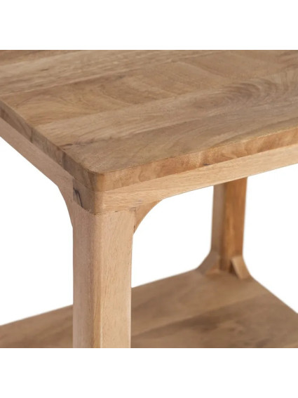 RASTRO 50 X 50 mesa auxiliar natural madera de mango
