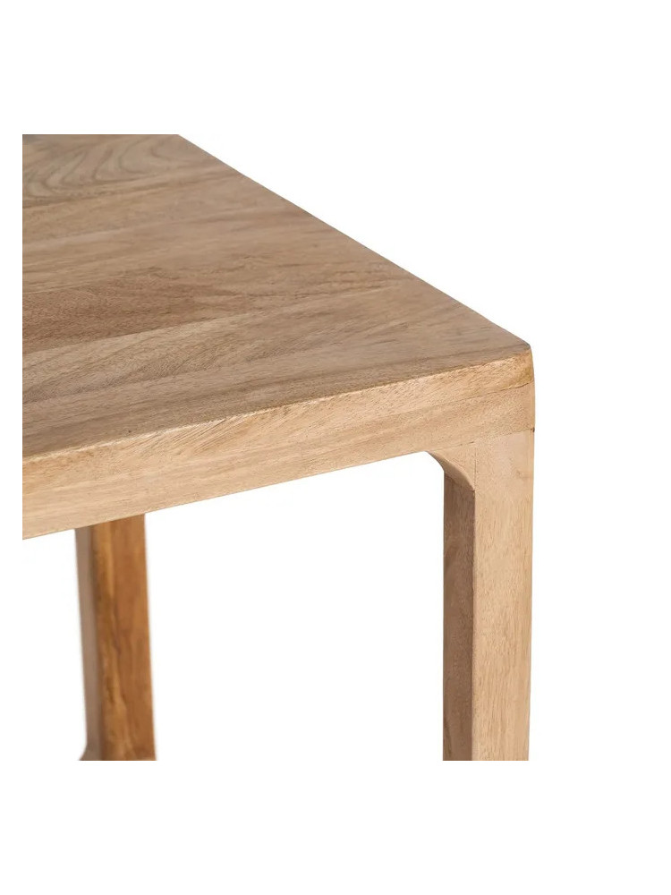 RASTRO 50 X 50 mesa auxiliar natural madera de mango