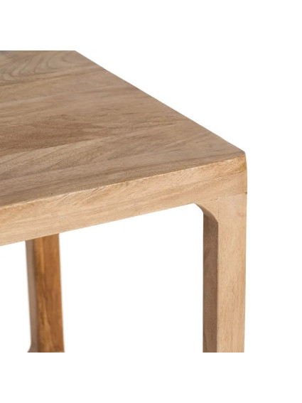 RASTRO 50 X 50 mesa auxiliar natural madera de mango