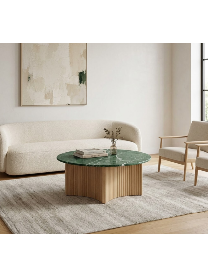 ESMERALDA 97 X 97 mesa de centro mármol