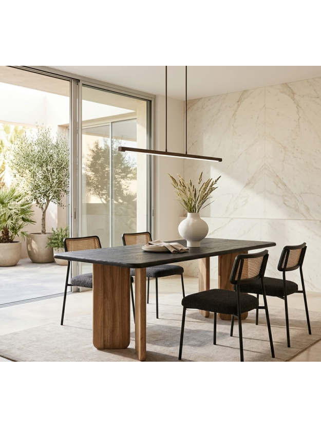 CONTRASTE 200 X 100 mesa de comedor madera de mango