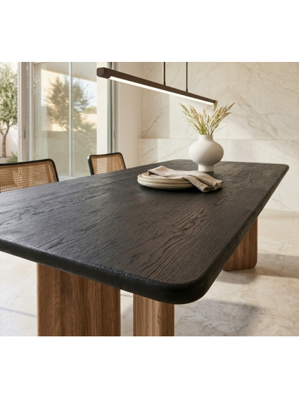 CONTRASTE 200 X 100 mesa de comedor madera de mango