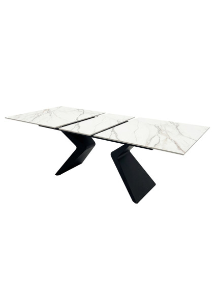 ÁRTICO 160-200X90 mesa de comedor porcelánico metal