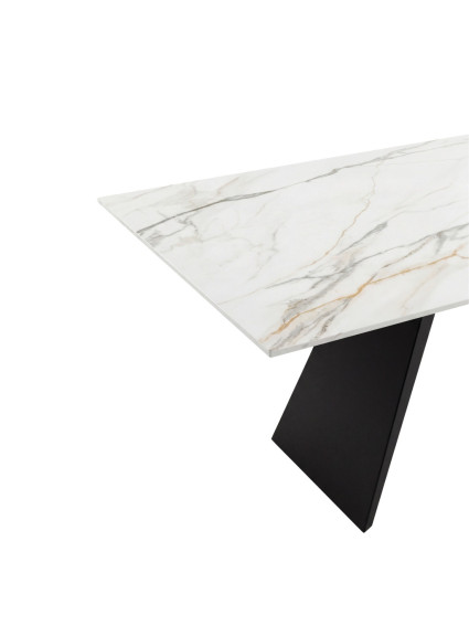 ÁRTICO 160-200X90 mesa de comedor porcelánico metal