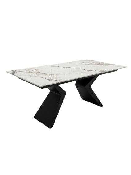 ÁRTICO 160-200X90 mesa de comedor porcelánico metal
