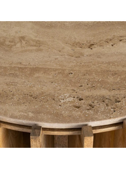 TORRE 92 X 40 consola madera de mango-mármol