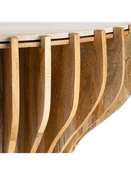 TORRE 92 X 40 consola madera de mango-mármol