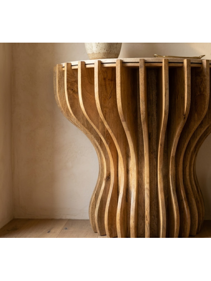 TORRE 92 X 40 consola madera de mango-mármol