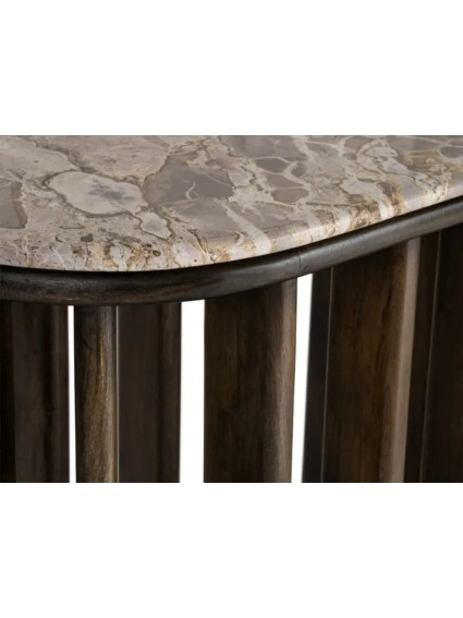REMO 160 X 40 consola madera de mango-mármol