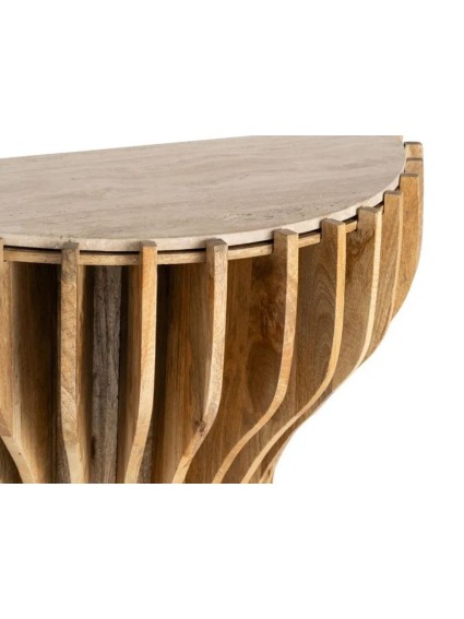 TORRE 92 X 40 consola madera de mango-mármol