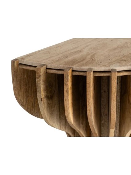 TORRE 92 X 40 consola madera de mango-mármol