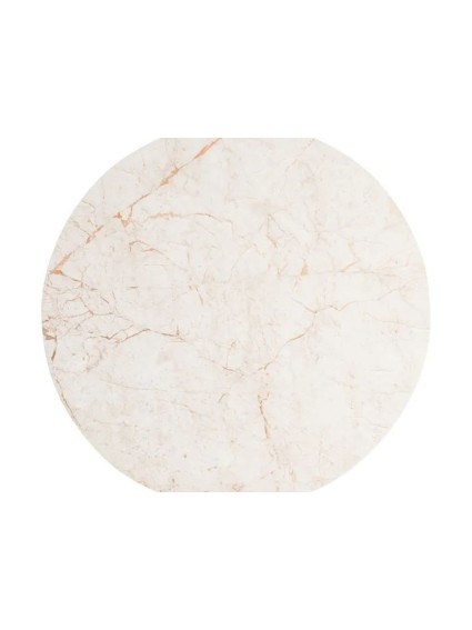 ALMA 120 X 120 mesa de comedor mármol madera de mango
