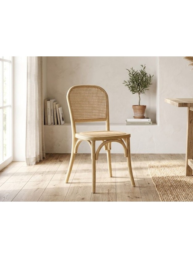 OLIVAR 45 X 42 silla natural madera de olmo