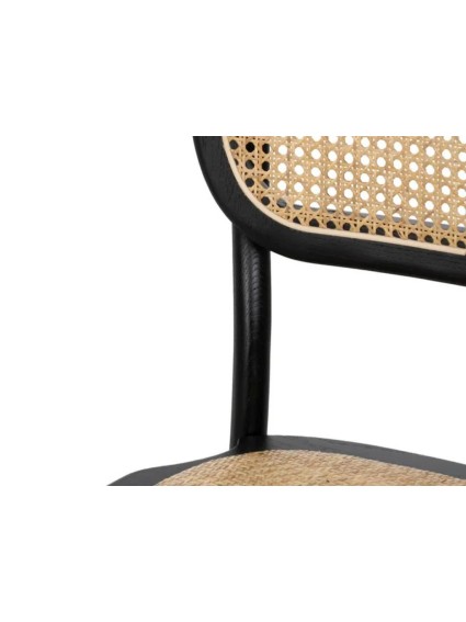 CASTAÑAR NEGRA 45 X 41silla natural madera de olmo