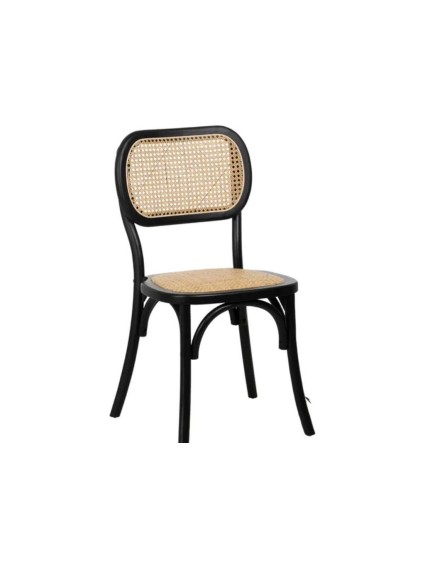CASTAÑAR NEGRA 45 X 41silla natural madera de olmo