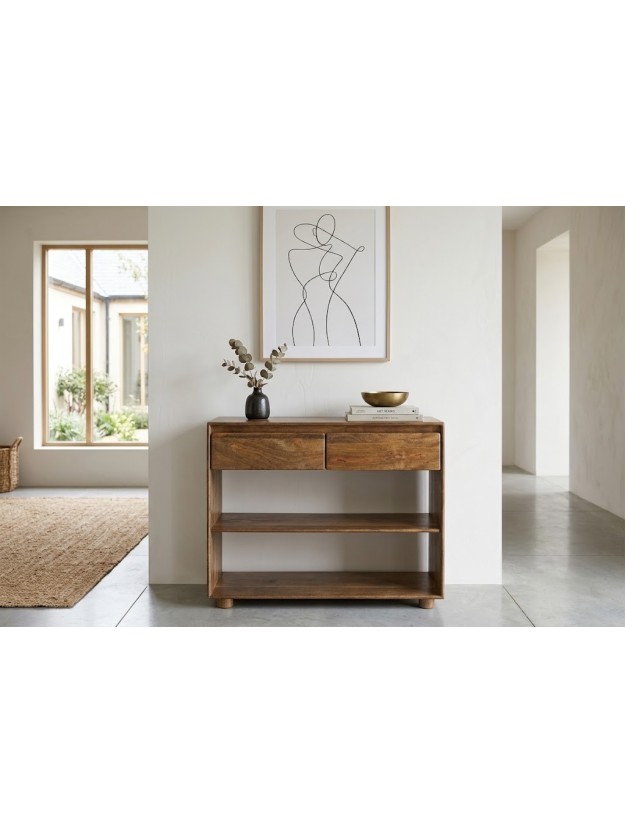 LINAJE 100 X 35 consola madera de mango