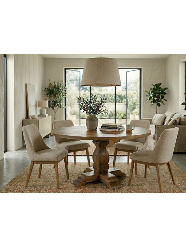 TOSCANA 150 X 150 mesa de comedor madera de mango