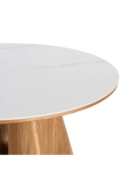 NUDO 80 X 80 mesa de centro marrón
