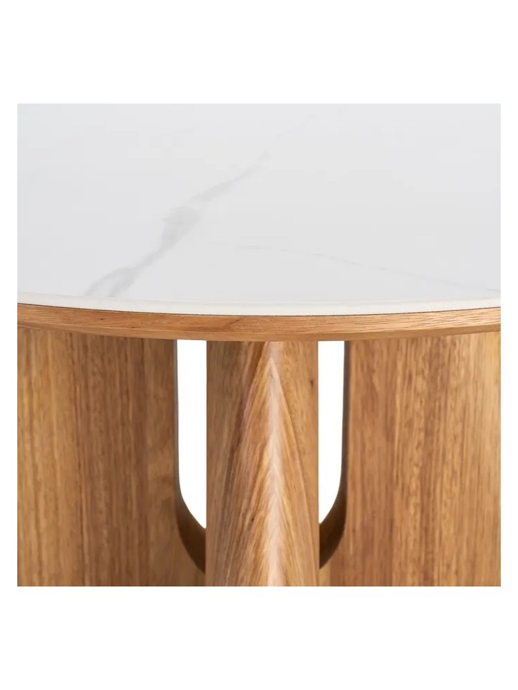 NUDO 80 X 80 mesa de centro marrón