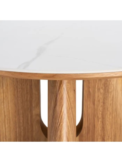 NUDO 80 X 80 mesa de centro marrón