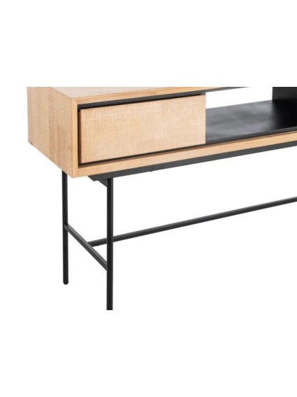 BLOQUE 150 X 40 escritorio madera metal