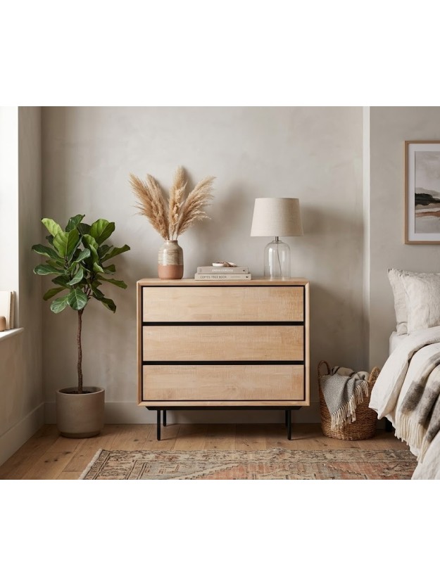 PONIENTE 99,50 X 40 cómoda madera natural
