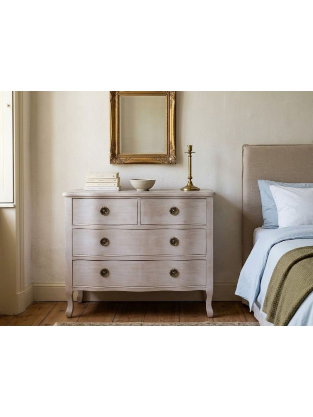JUANA 93 X 38 cómoda madera de abeto marrón