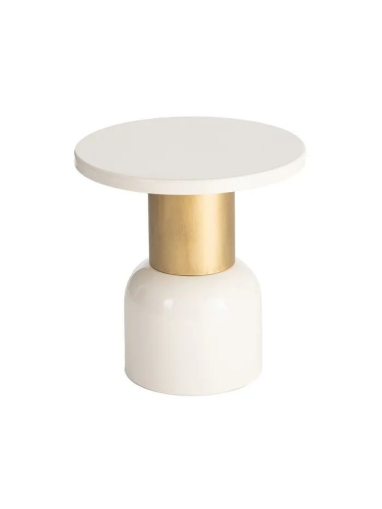 DESTELLO 51 X 51 mesita metal blanca