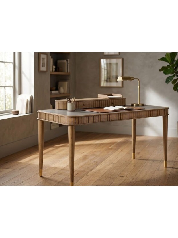 DOROTEA 150 X 60 escritorio madera mindi microcemento