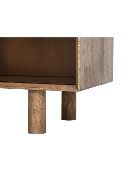 BOSCO 150 X 40 mueble TV madera cristal
