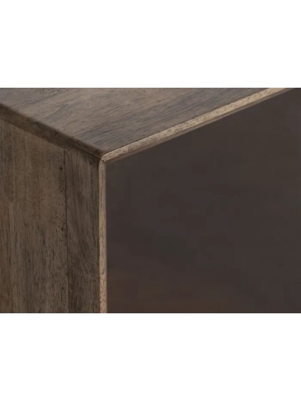 BOSCO 150 X 40 mueble TV madera cristal