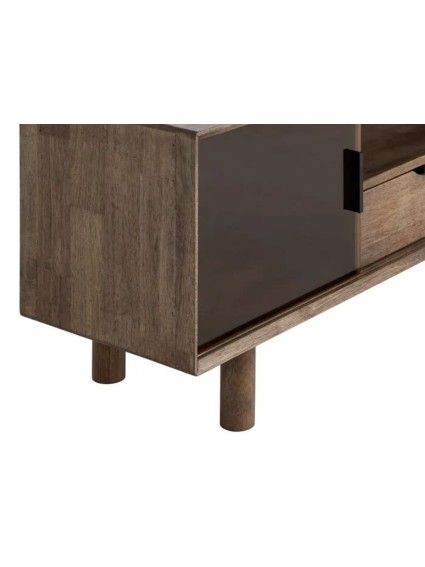 BOSCO 150 X 40 mueble TV madera cristal