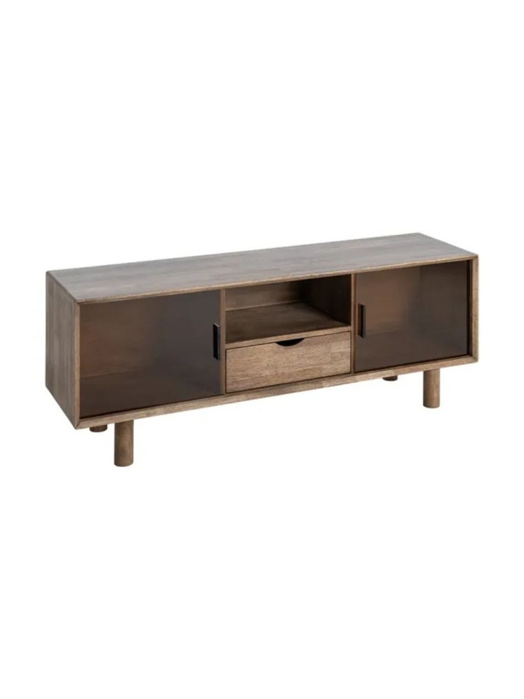 BOSCO 150 X 40 mueble TV madera cristal
