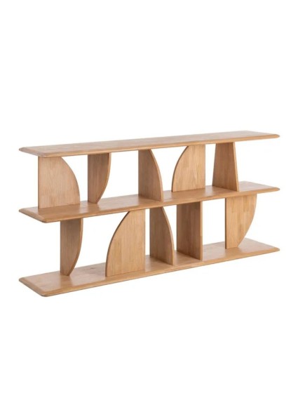 VELA 180 X 38 estantería clara baja madera