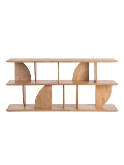 VELA 180 X 38 estantería clara baja madera