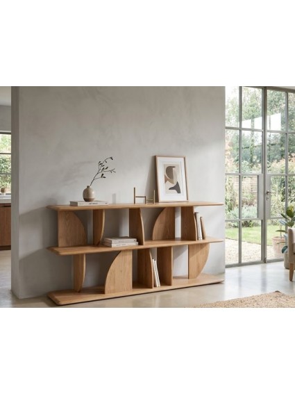 VELA 180 X 38 estantería clara baja madera