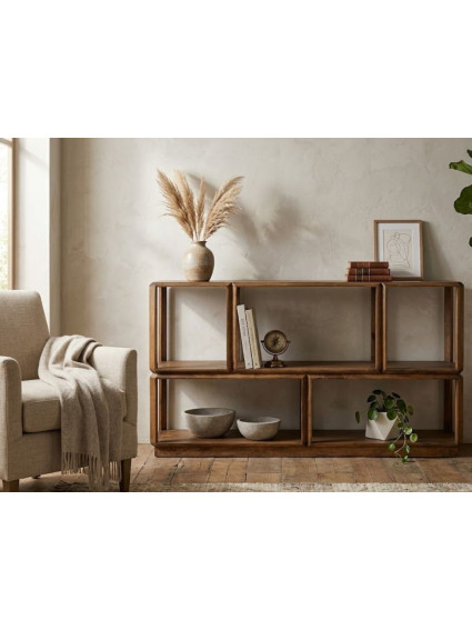PERFIL 160 X 42 estantería baja madera de mango