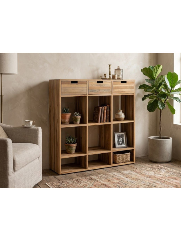 BOTICA 96 X 30 mueble auxiliar madera de teca