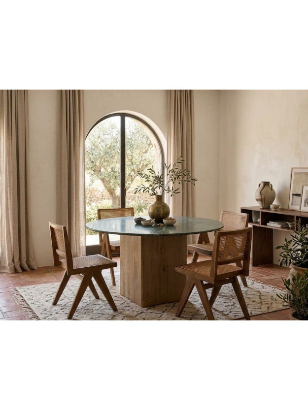 ESMERALDA 115 X 115 mesa comedor mármol